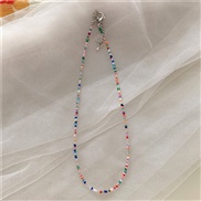 ( Color)Korea color cartoon love butterfly beads necklace  sweet lovely woman clavicle chain