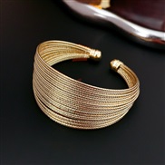 (  Goldgold  electroplated ) gold multilayer opening bangle occidental style exaggerating samll personality high
