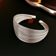 (  Silvergold  electroplated ) gold multilayer opening bangle occidental style exaggerating samll personality high