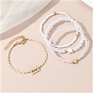 (BZ1844baise Aquarius)occidental style fashion creative Zodiac Pearl beads bracelet woman brief personality