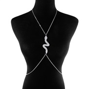( White K)occidental style wind exaggerating snake chain  brief chain retro samll chain