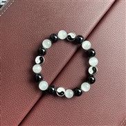black agate Opal bead...