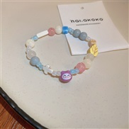 ( 2 Bracelet  Color)more color ceramic square beads bracelet fashion samll temperament lovely woman small fresh