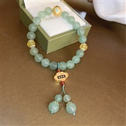 ( 5 Bracelet  green)new medium agate lotus bamboo beads beads bracelet samll temperament all-Purpose high