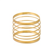 (KCgold S246)occidental style wind retro bangle set  Bohemian style multilayer brief Alloy bangle woman