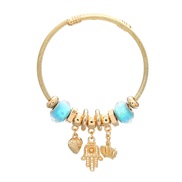 (56 blue)occidental style bangle style bracelet woman crown pendant samll giftbracelet