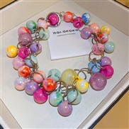 ( necklace  Color)more color Acrylic beads necklace  Korean styleins wind sweet clavicle chain all-Purpose