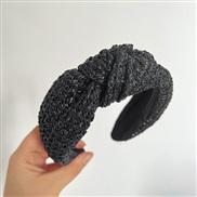 ( black )Korean style Headband medium Headband all-Purpose occidental style wind width head woman