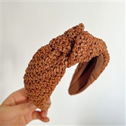 ( brown )Korean style Headband medium Headband all-Purpose occidental style wind width head woman