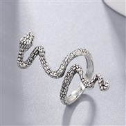 occidental style fashion retro concise snake opening ring