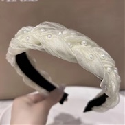 fashionOL concise high quality Pearl lace fashion lady Headband head