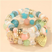 occidental style fashion concise all-Purpose love Life tree multilayer lady temperament bracelet