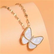 Korean style fashionOL concise butterfly personality lady necklace