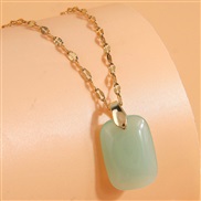 Korean style fashionOL concise square personality lady necklace
