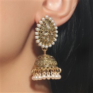 occidental style fashion gold retro palace temperament woman earring