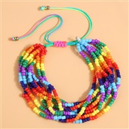 Korean style fashion concise Bohemia noble wind beads multilayer lady bracelet