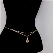 ( water drop Gold)new multilayer love chain  occidental style fashion drop Rhinestone chain body chian