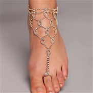 ( Gold)occidental style summer fashion Rhinestone foot  Anklet  lady footnklet