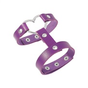 (purple)occidental style  punk wind Double layer bracelet Street Snap cortex
