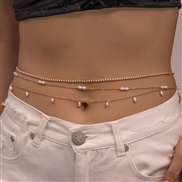 (DZ 36 jinse)D occidental style Pearl chain woman brief Shells chain creative Countryside beads beads chain woman