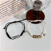 (12  S 2192) handmade weave Double rope bracelet woman  love lovers rope set