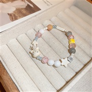 ( Bracelet)lovely Opal leaves elephant star cat bracelet sweet cartoon temperament high woman