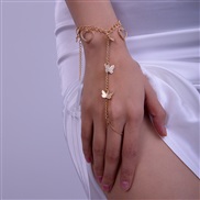 (BZ1825jinse)occidental style butterfly love pendant Metal chain bracelet womanins fashion samll