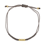 ( gray)diy fitting Bohemian style color beads rope lovers rope braceletbra