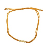 ( yellow)diy fitting Bohemian style color beads rope lovers rope braceletbra
