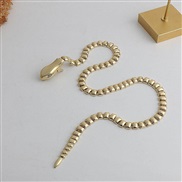 ( Gold) big same style snake necklace samll high wind personality clavicle chain chain