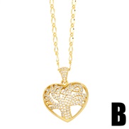 (B)occidental style heart-shaped pendant necklaceins brief fashion samll love necklace womannkt