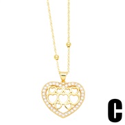 (C)occidental style heart-shaped pendant necklaceins brief fashion samll love necklace womannkt