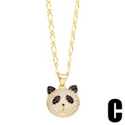 (C)occidental style lovely cat necklace  brief sweet samll clavicle chain samllnkt
