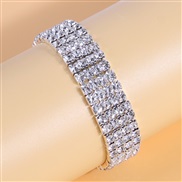 fashion concise4 row diamond woman elasticity personality bracelet