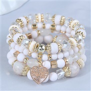 occidental style fashion concise all-Purpose multilayer love temperament multilayer bracelet