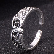 fashion retro owl opening temperament ring