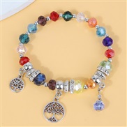 fashion concise all-Purpose crystal beads Life tree pendant personality woman bracelet