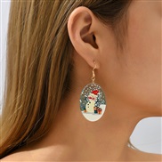 ( sky blue )occidental style creative trend geometry Acrylic earrings woman ins personality brief resin earring