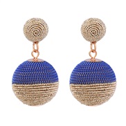 ( blue)spring earring chain Alloy earrings woman occidental style geometry Earringearrings