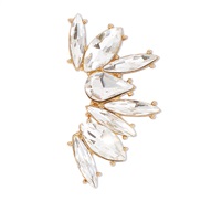 (White Diamond )occidental style personality crystal diamond Earring  retro earrings belt ear stud
