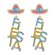 ( Color)occidental style ear stud high diamond EnglishFIE trend earrings woman temperament Earring