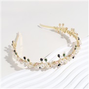 ( Gold) Pearl Rhinestone Headband super bride all-Purpose Headband
