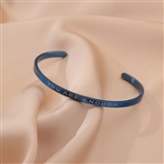 ( blue) more color woman style short Word opening bangle