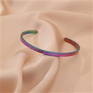 ( Color) more color woman style short Word opening bangle