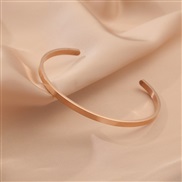 ( Rose Gold) more color woman style short Word opening bangle