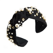 ( black) Headband occidental style width big samll Pearl Headband Korean style temperament