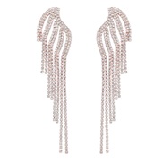 ( Gold)occidental style claw chain earrings Alloy diamond earring super exaggerating Earringearrings