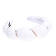 ( white)spring spring color velvet Headband occidental style Headband woman trend width head buckle