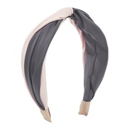 ( Pink+blue  gray)F personality brief color Cloth Headband  width fashion small fresh elegant Headband
