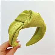( green width )KoreaI wind surface Headband Cloth width pattern Headband woman